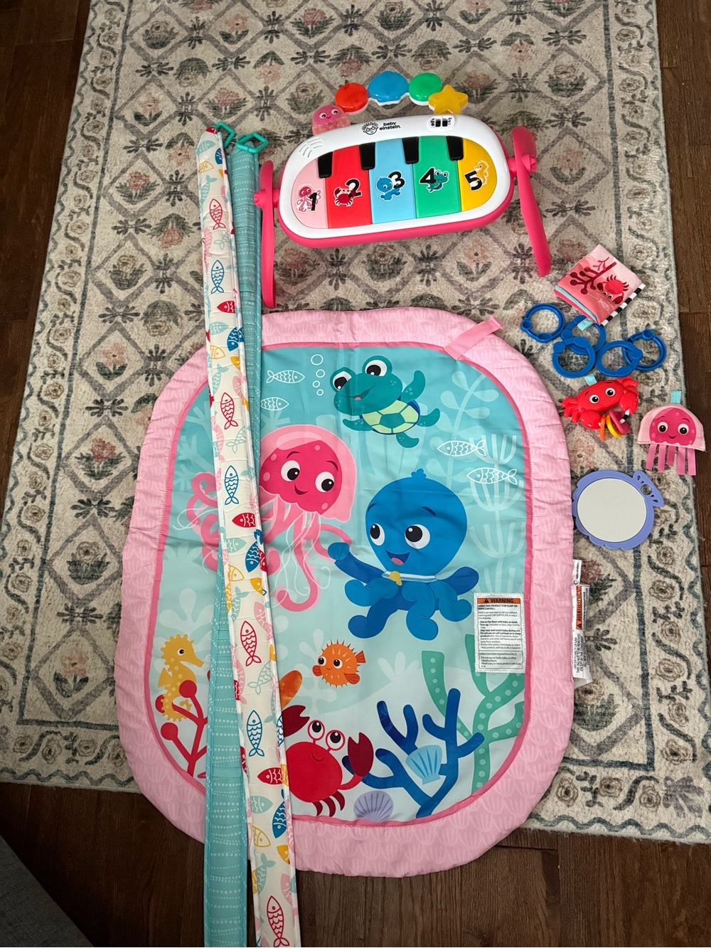 Baby Einstein Kickin Tunes Jellyfish musical play mat - Picture 2 of 3